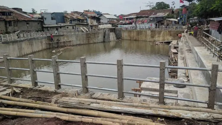Kolam Retensi Sirnaraga Kurangi 30 Persen Air Sungai Citepus