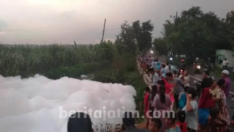 Geger, Busa Setinggi 4 Meter Muncul di Sungai Ini Usai Hujan Lebat