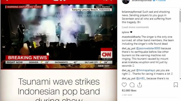 Instagram Brian May Queen Dibanjiri Fans Setelah Ungkap Duka Seventeen