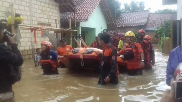 Puluhan Rumah di Rancamaya Terendam Banjir Lintasan