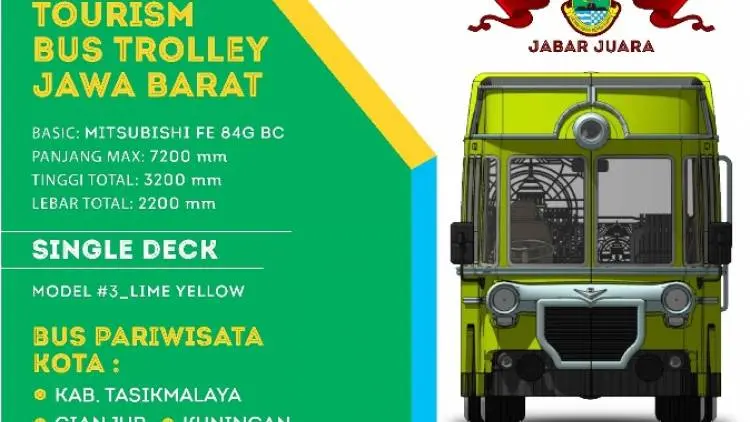 Besok, Ridwan Kamil Luncurkan 13 Bus Wisata Perkotaan 