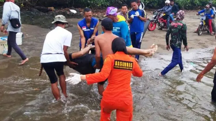 Pemuda Persis asal Bandung Tewas  Tenggelam di Pantai Cibaluh Garut