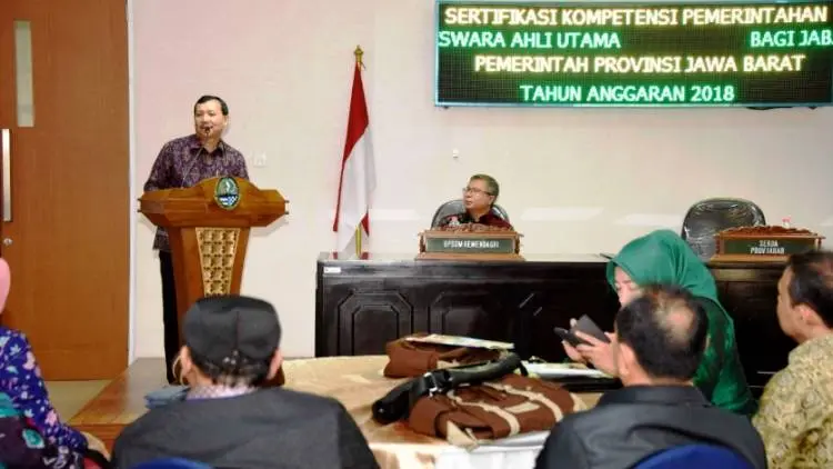 Jabar Pioner Penyelenggaraan Sertifikasi Kompetensi Pejabat Tinggi