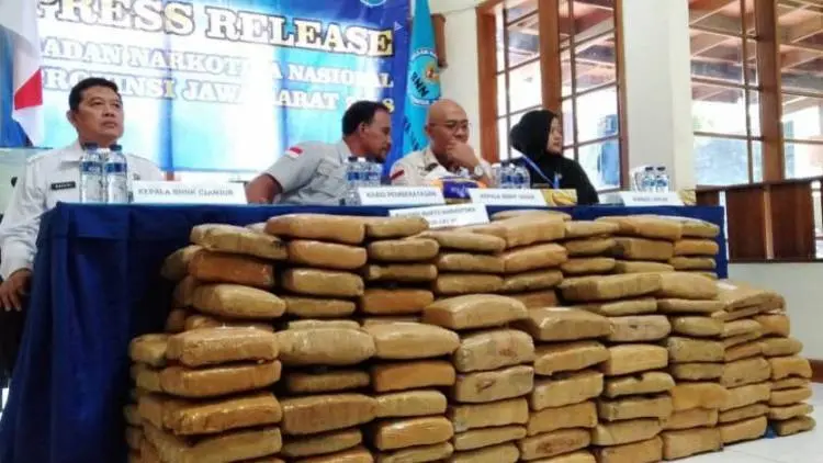 Buset, Ganja 181 Kilogram Ini Buat Pesta Tahun Baru
