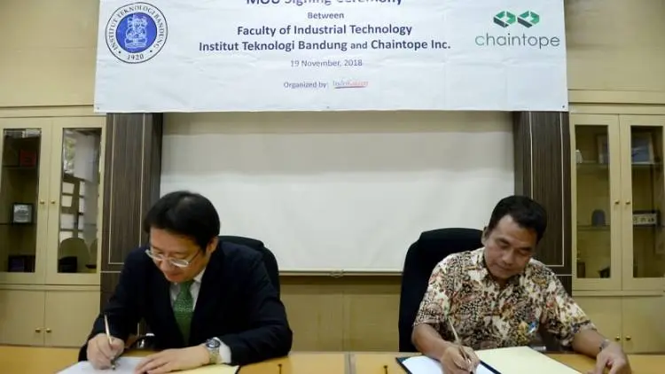  ITB-Chaintope Inc Jalin MoU Riset Blockchain