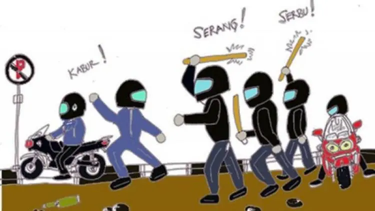 Belasan Anggota Geng Motor Diciduk Polisi Sukabumi