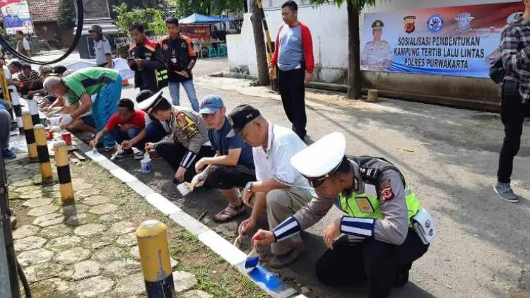 Polres Purwakarta Gagas Program Kampung Tertib Lalulintas