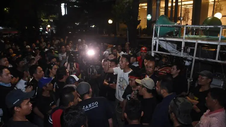 Driver Grab Gelar Aksi Sampai Menginap