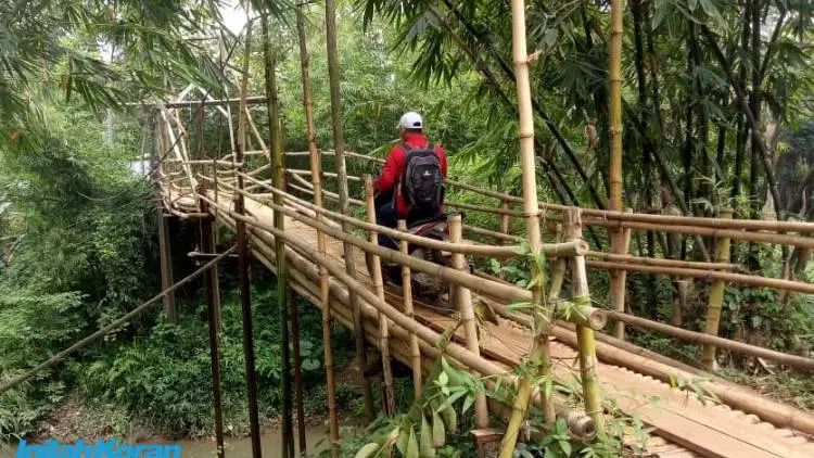Bertaruh Nyawa di Jembatan Bambu