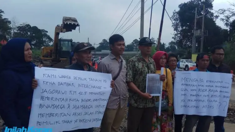 Akses Tertutup, Warga Demo Proyek Interchange