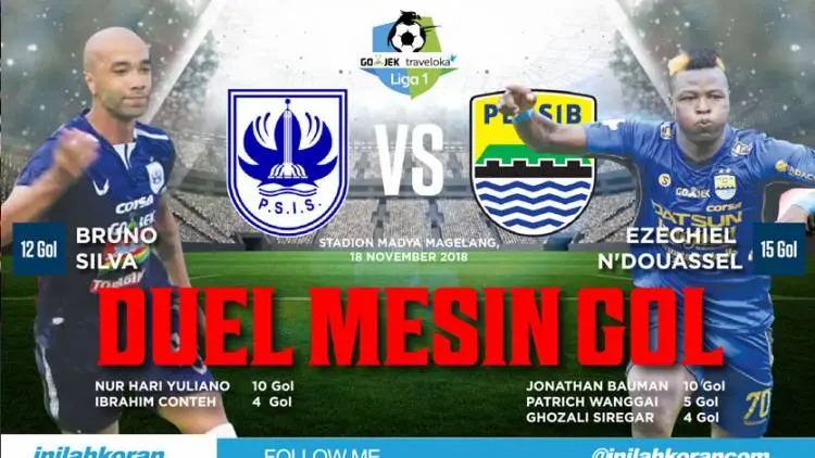 Duel Raja Gol di Magelang, Lebih Tajam Eze Atau Silva?