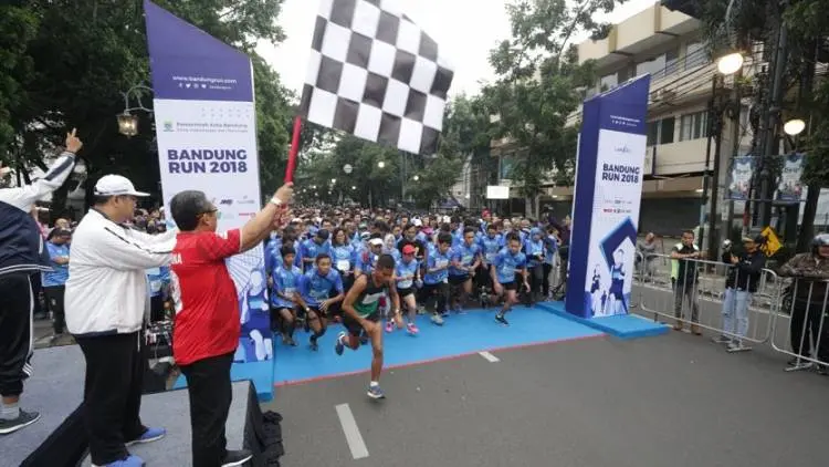 Lomba Marathon Menutup Rangkaian HUT ke-208 Kota Bandung