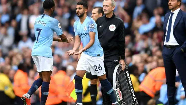 Derby of Manchester, City Pasang Trio Mahrez, Aguero, Sterling