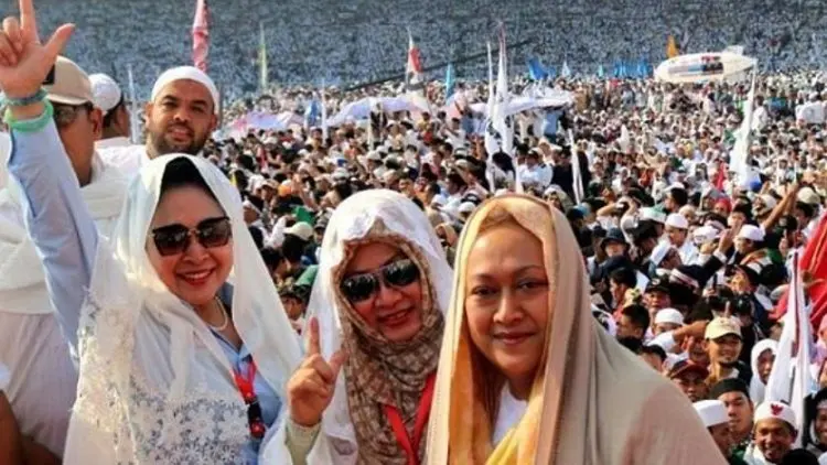 Mbak Tutut dan Titiek Soeharto Disambut Istimewa Massa Kampanye Akbar