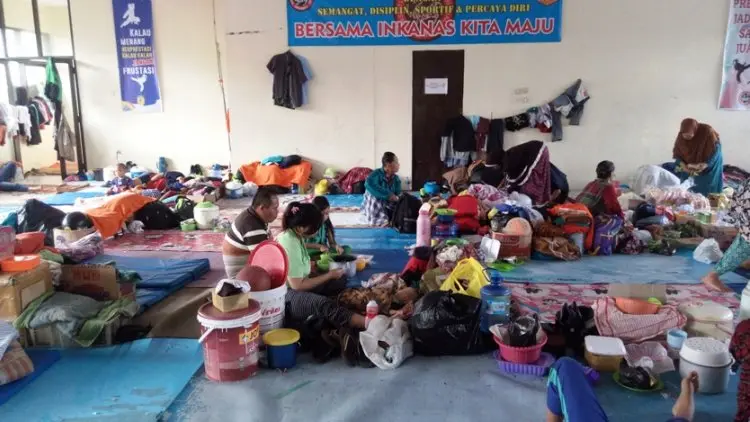 Ratusan Pengungsi Banjir Padati Gedung Inkanas Baleendah