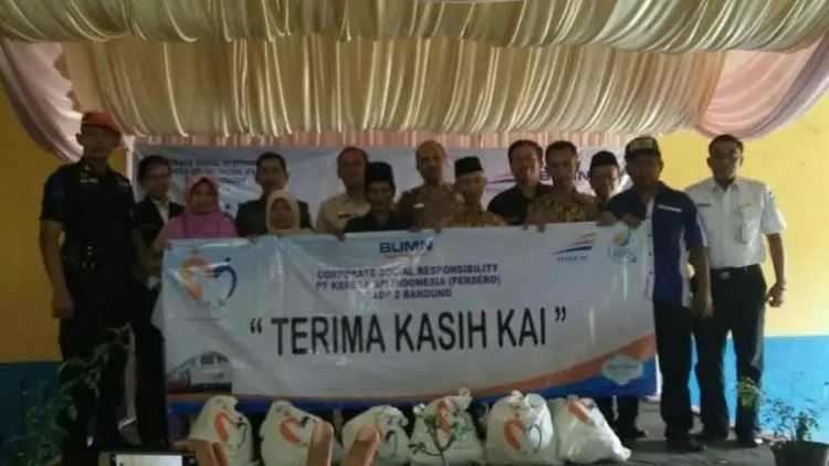 KAI Gelontorkan Dana CSR Rp88,4 Juta di Cianjur