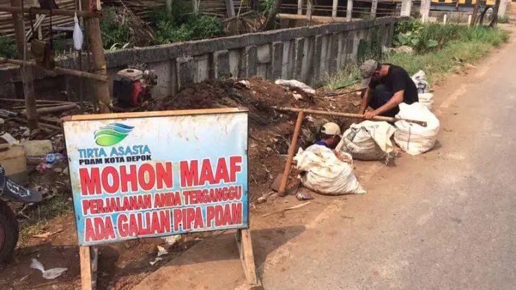 PDAM Depok Revitalisasi Pemasangan Pipa