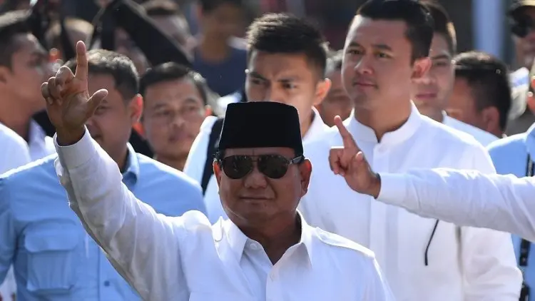 Tiba di Kartanegara, Prabowo: Optimis, Optimis!