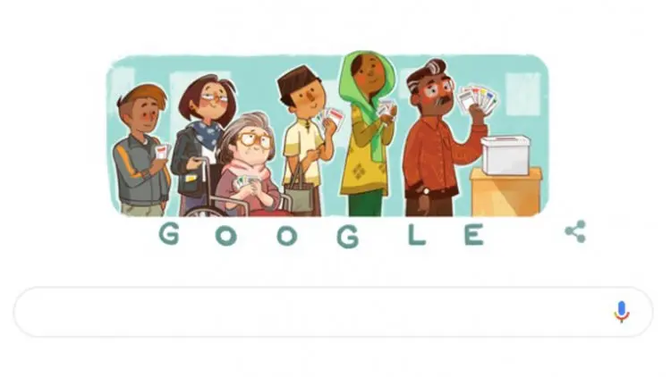 Google Doodle Sambut Pemilu 2019