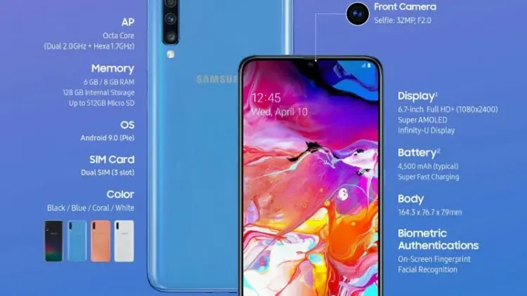 Mulai Hari Ini, Samsung Buka Pre-Order Galaxy A70