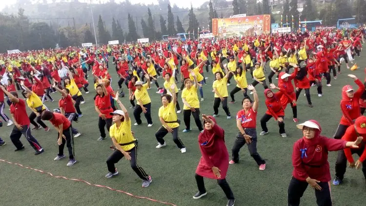 Ribuan Praktisi Taiji Jabar Ramaikan WTQD 2019