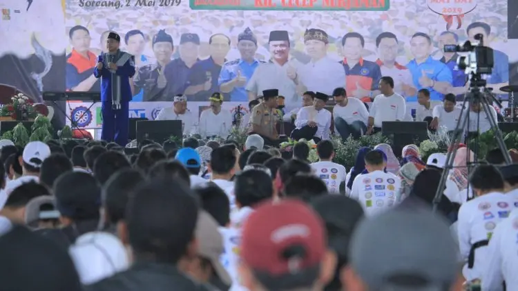 Peringati May Day, Buruh Kab Bandung Gelar Tablig Akbar