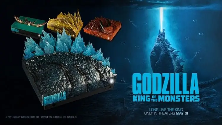 Konsol Xbox One X Bertema Godzilla