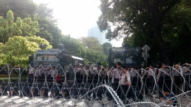 Situasi di Depan Kantor KPU Masih Kondusif