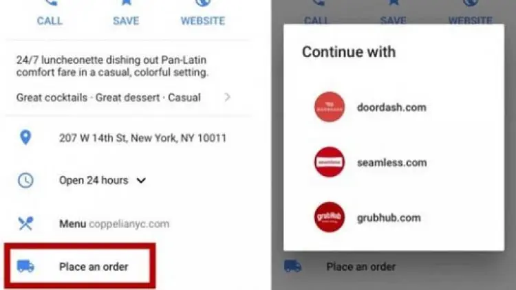 Google Maps di AS Bisa Dipakai untuk Pesan Makanan