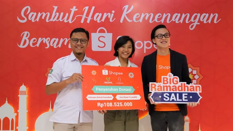 Shopee Kumpulkan Zakat Rp351 Juta dan Donasi Bersama Baznas