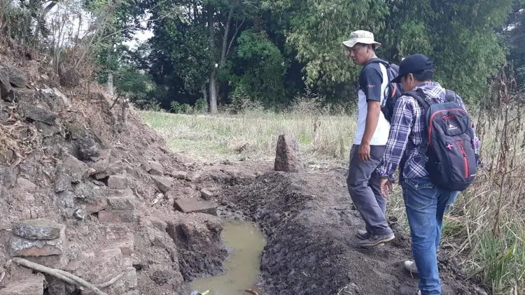 Penemuan Struktur Batu Bata Kuno di Kediri Diduga Candi