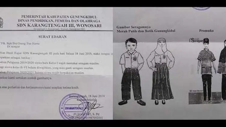 Siswa Wajib Seragam Muslim, Begini Penjelasan Kepsek