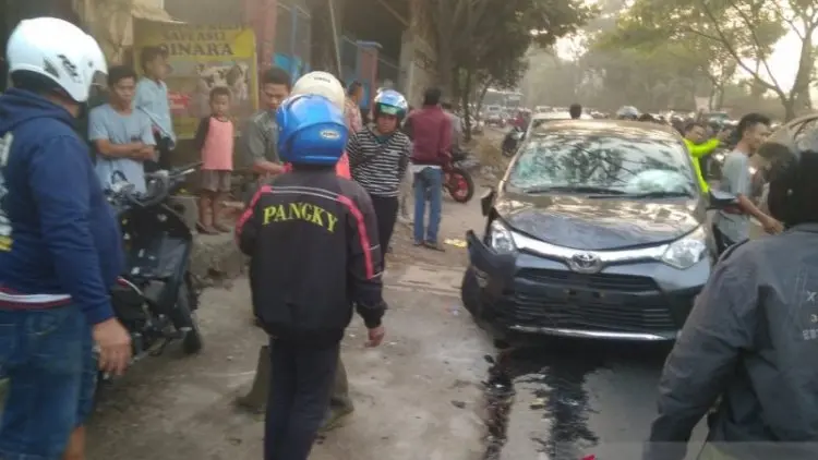 6 Kendaraan Terlibat Tabrakan Beruntun di Cianjur