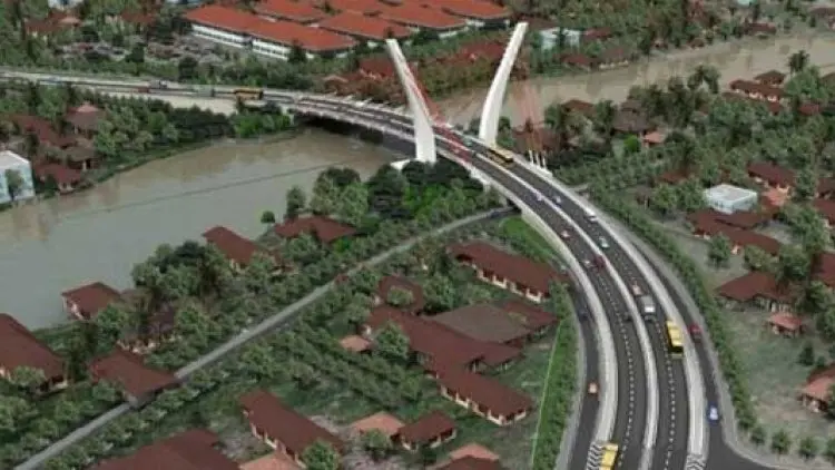 Kalimantan Punya Jembatan Melengkung Pertama di RI