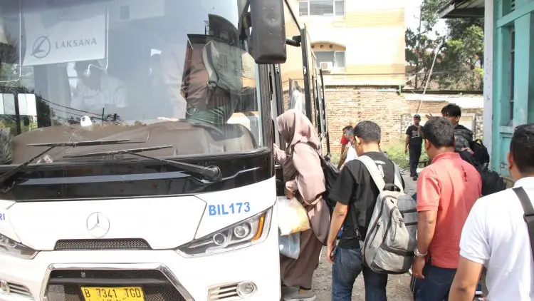 Foto: Angkutan Bus Gratis Kertajati