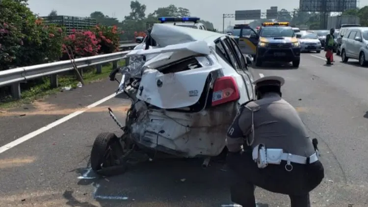Laka Beruntun Jagorawi, Rafa Tewas Menuju RS, Begini Penampakan Datsun Go