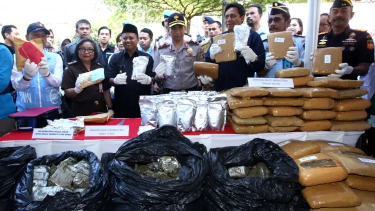 Foto: Pemusnahan Barang Bukti Narkoba