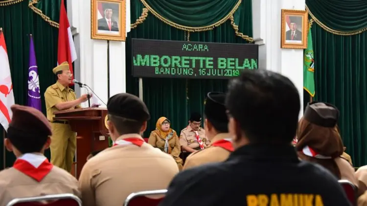 Sekda Jabar Lepas 58 Pramuka Terpilih ke Amerika  dan Belanda