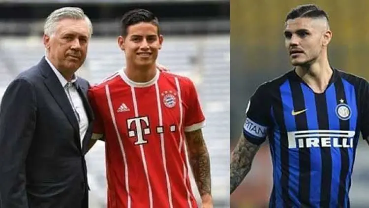 Ancelotti Ngebet Rekrut James dan Icardi