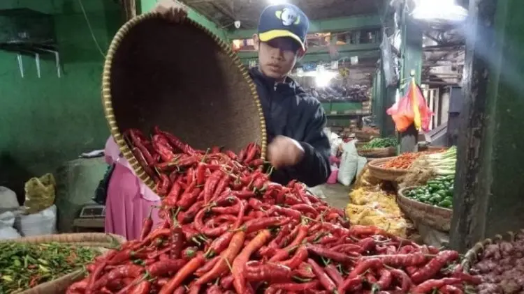 Cabai Merah di Cianjur Tembus Rp90 Ribu per Kilogram