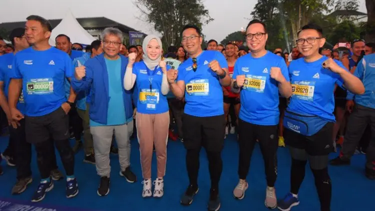 Pocari Sweat Run Bandung West Java Marathon, Ridwan Kamil Ikut Lari 5K