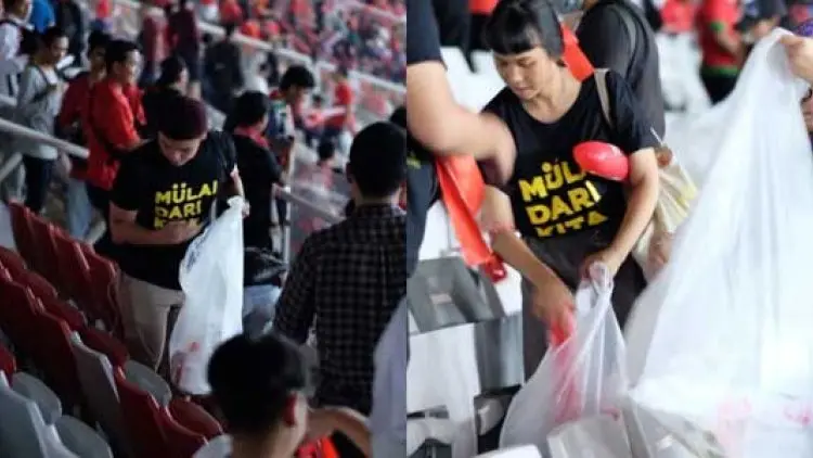 Aksi Bersihkan Sampah di SUGBK Viral di Medsos