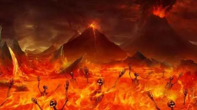 Suasana Gelap dan Serba Hitam di Neraka