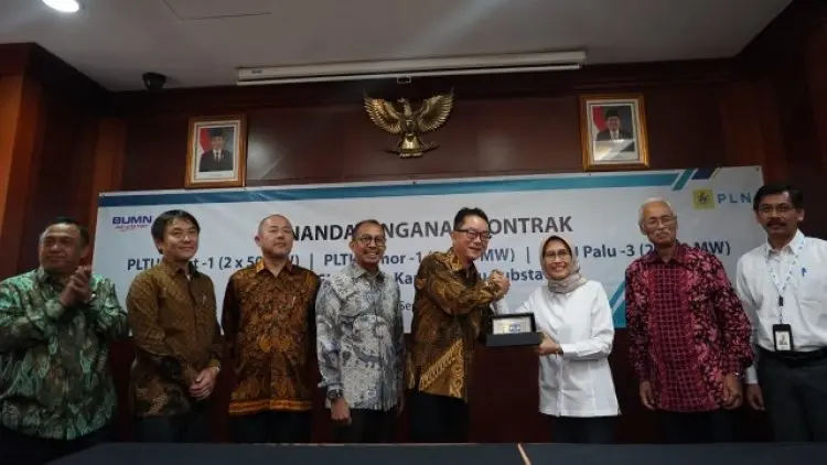 PLN Teken Kontrak Pembangunan 3 PLTU dan GI
