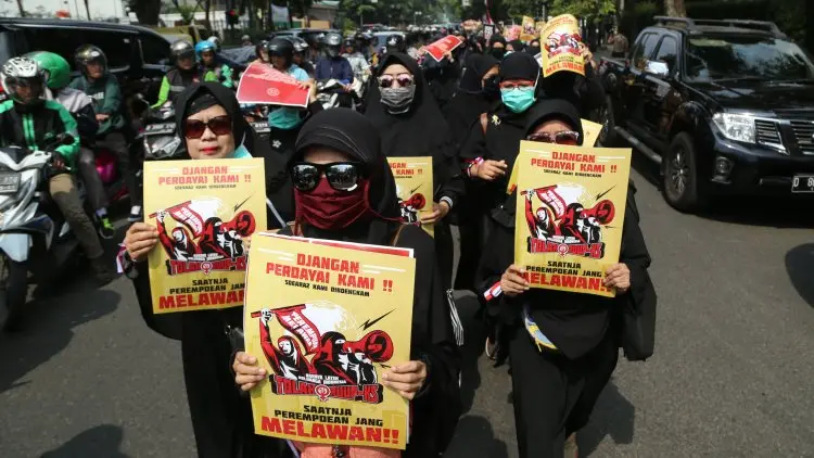 Foto: Demo Tolak RUU P-KS