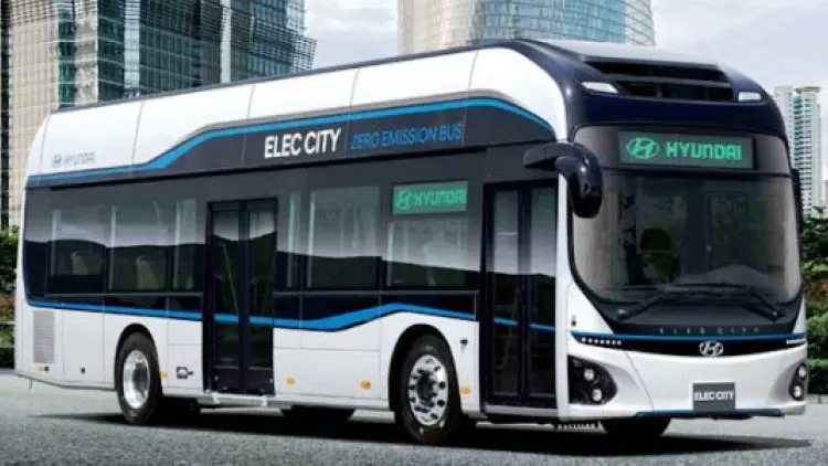 Bus Listrik Hyundai Dilengkapi Informasi Terkini