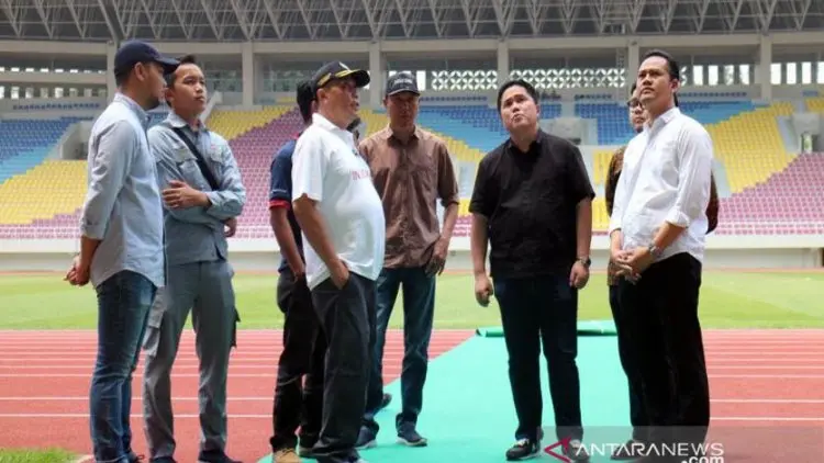 Erick Tohir Kagum Melihat Fasilitas Stadion Manahan Solo