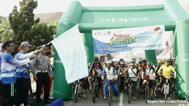 Wakil Bupati Subang Lepas Sepeda Santai