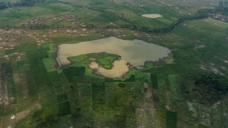 Foto: Danau Rawa Onom yang Tak Surut Dilanda Kemarau