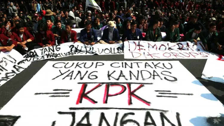 Foto: Aksi Ribuan Mahasiswa Dukung KPK